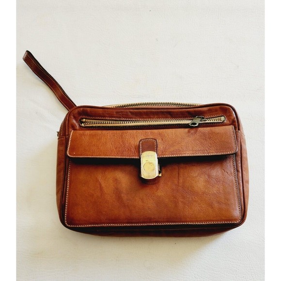 Arfango Other - Vintage Arfango Men’s Travel Toiletry Genuine leather Brown